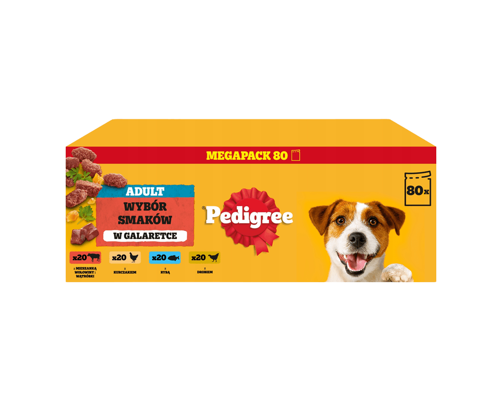 (80-pack) Karma mokra Pedigree dla psa 100g