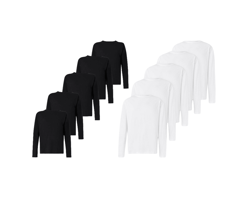 (5-pack) T-shirt z długim rękawem unisex YOURTURN