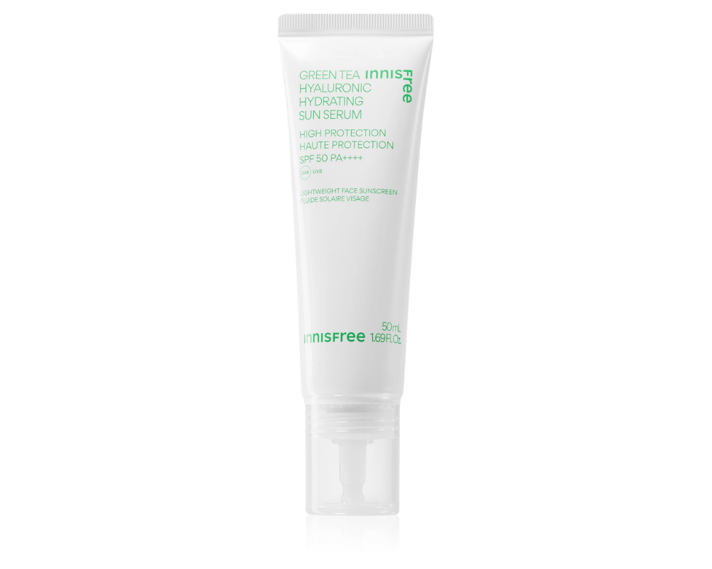Fluid przeciwsłoneczny SPF50 Green Tea Hyaluronic Sun Serum innisfree