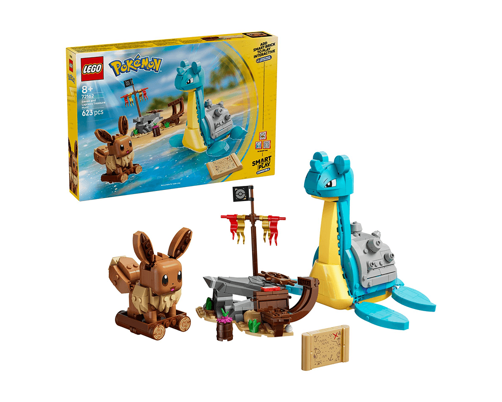 LEGO Pokemon - SMART Play: Eevee i Lapras - poszukiwanie skarbów #72162