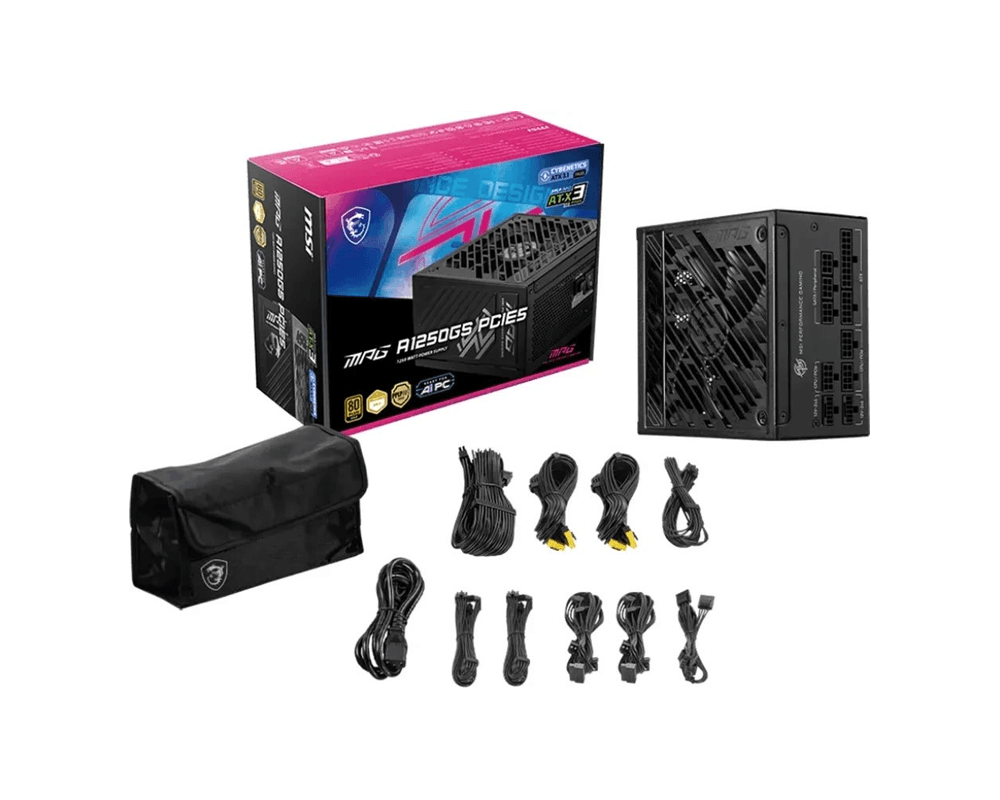 Zasilacz MSI MPG A1250GS PCIE5 1250W