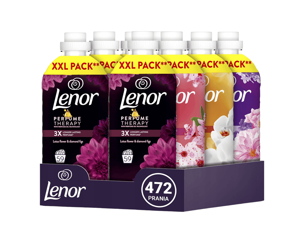 (8-pack) Płyn do płukania tkanin Lenor Perfume Therapy 1,2L