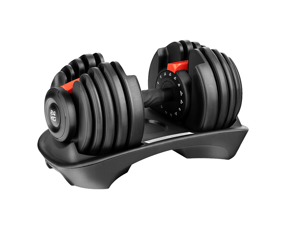 Hantel regulowany żeliwny 4FIZJO 24kg