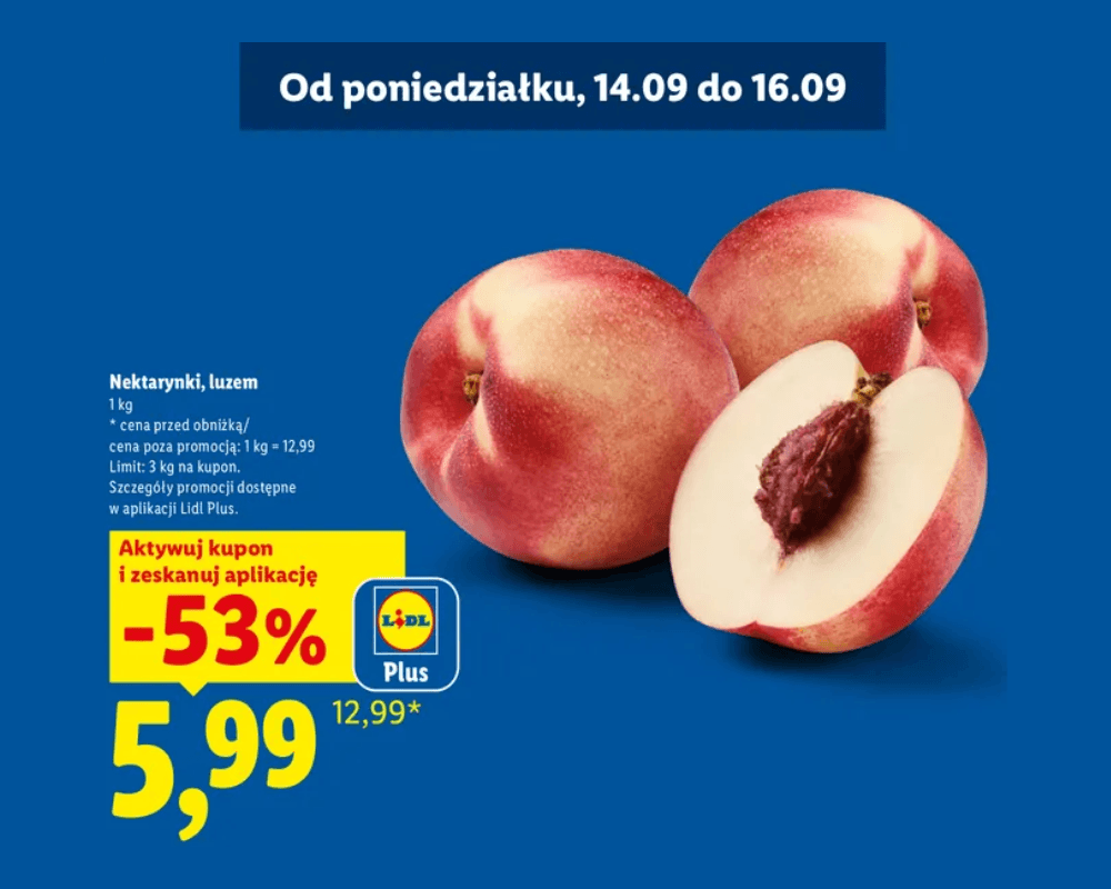 Nektarynki, 1kg