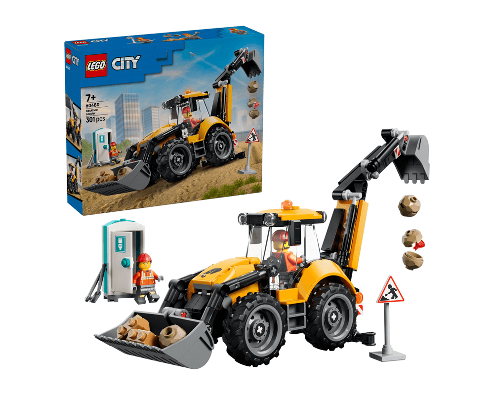 LEGO City - Żółta koparko-ładowarka #60480