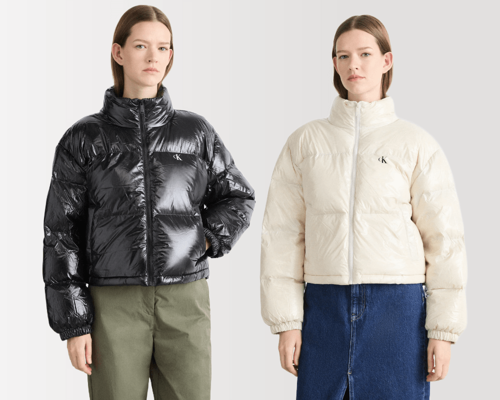 Kurtka damska Calvin Klein Jeans High Shine Crop
