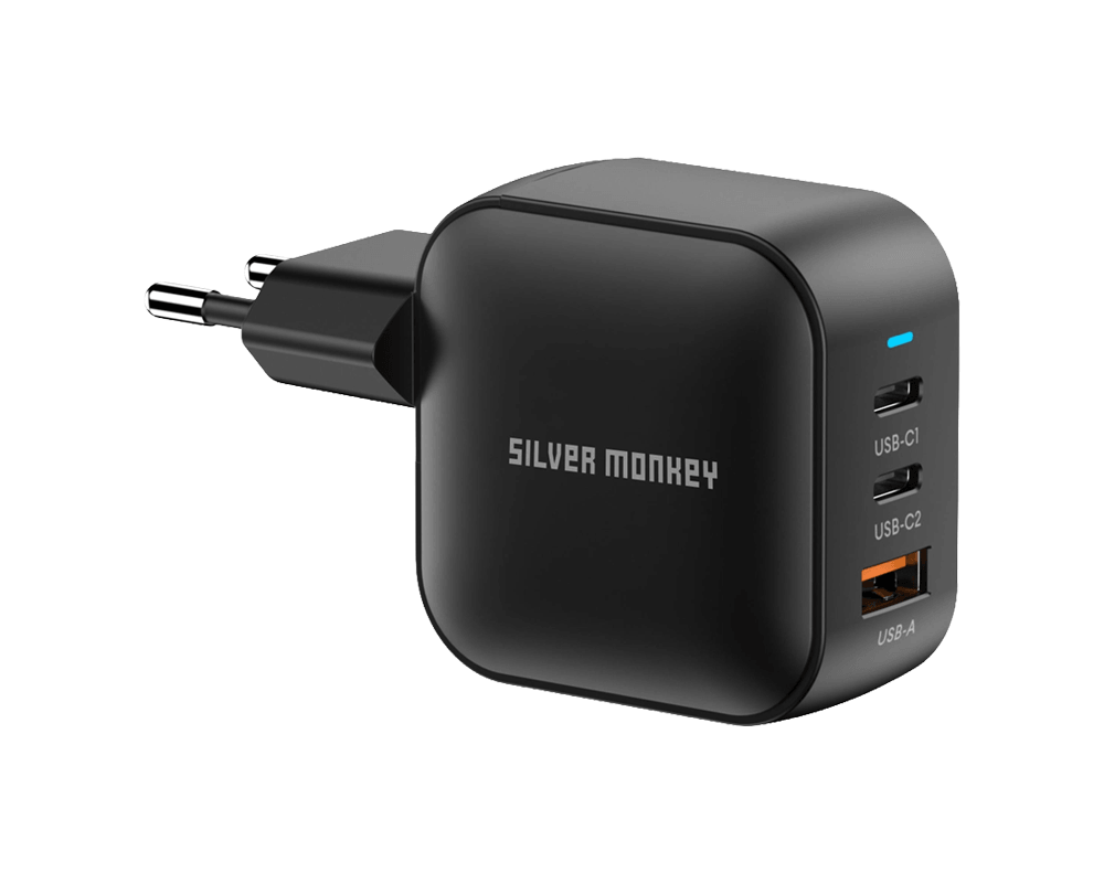 Ładowarka Silver Monkey Smart Trio GaN 70W PD