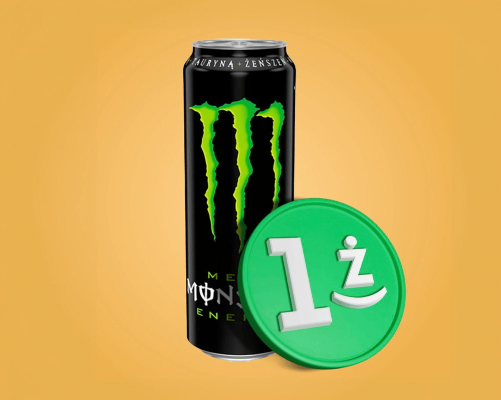 Napój energetyczny Monster Mega 558 ml za 1 żappsa
