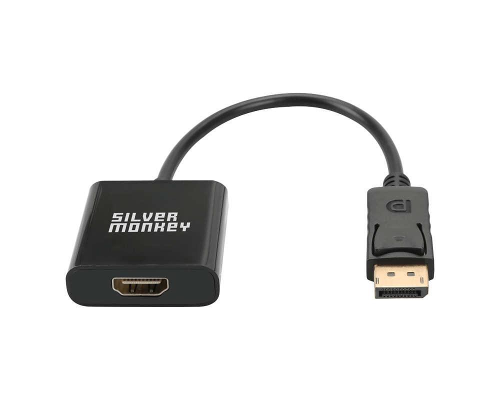 Adapter Silver Monkey DisplayPort - HDMI