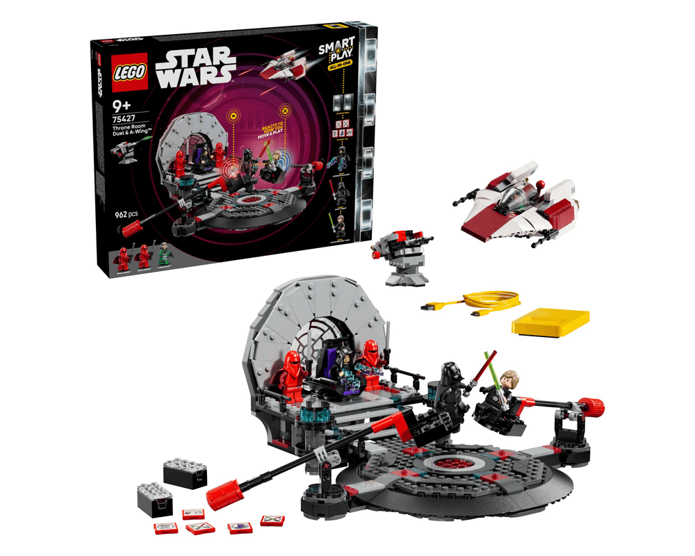 LEGO Star Wars - SMART Play: Pojedynek w sali tronowej i A-Wing #75427