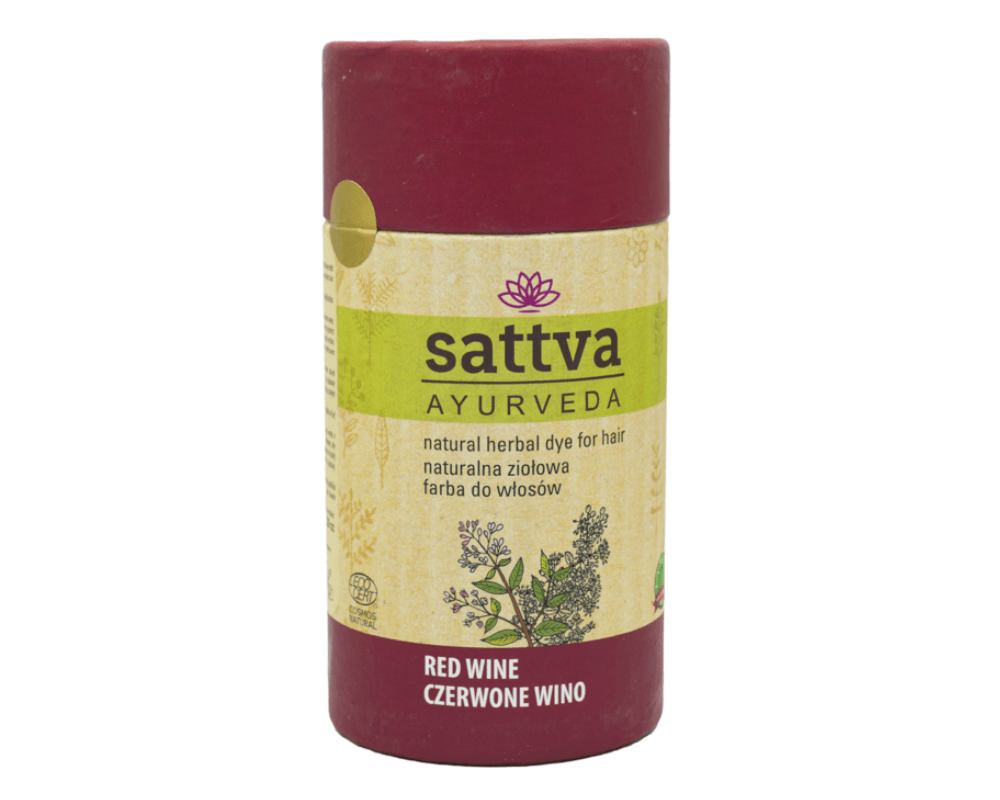 Farba do włosów Sattva Ayurveda Czerwone Wino 150 g