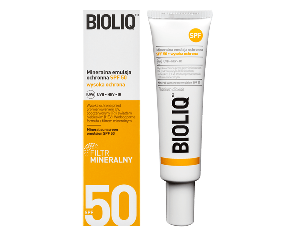 Emulsja mineralna do opalania Bioliq SPF50 30ml