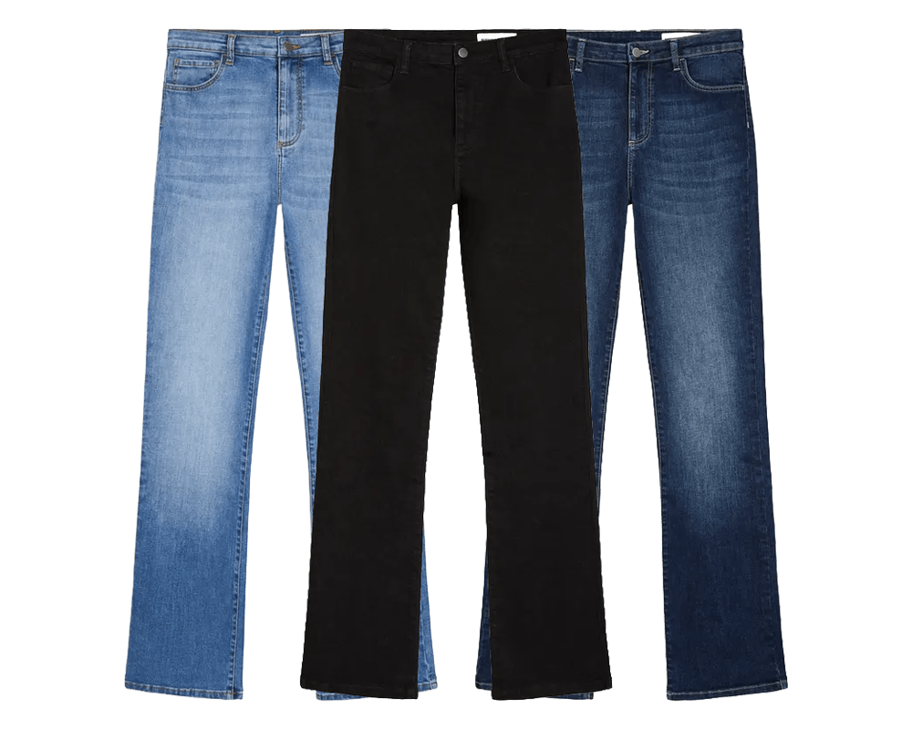 Spodnie jeansowe damskie flare Bershka