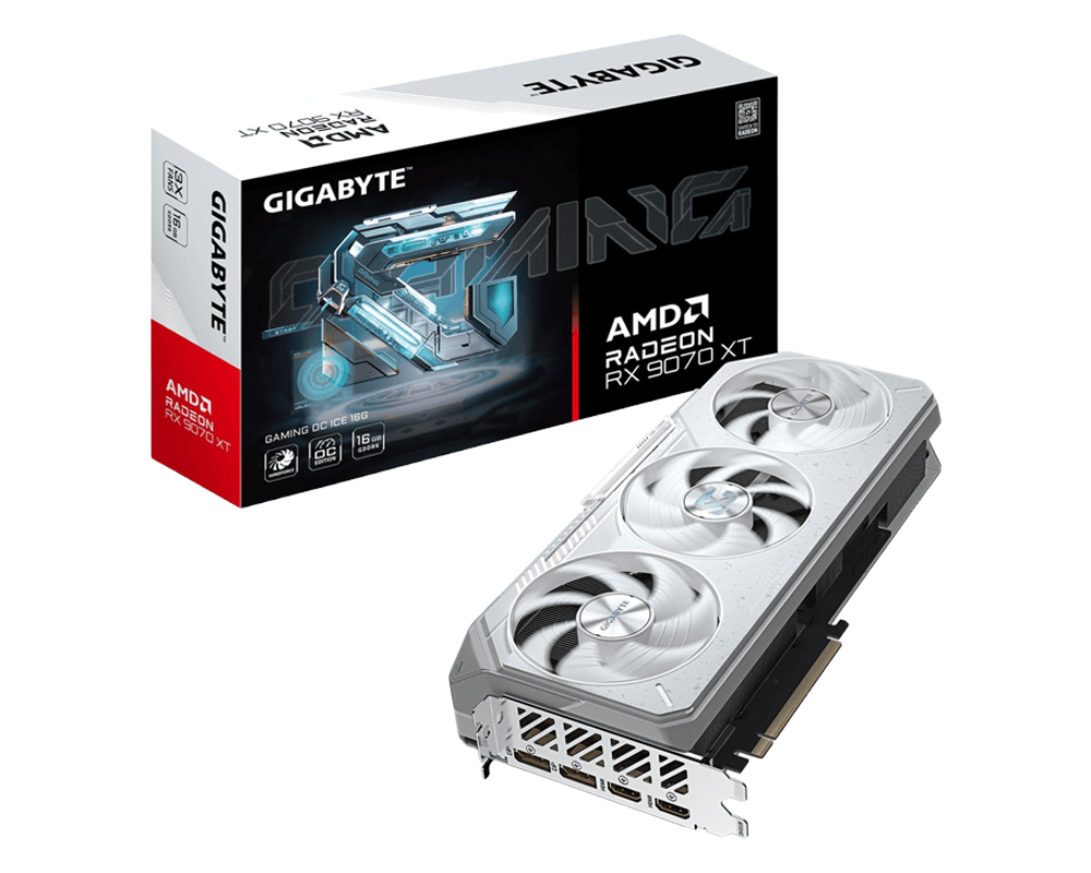 Karta graficzna Gigabyte Radeon RX 9070 XT Gaming OC ICE 16GB