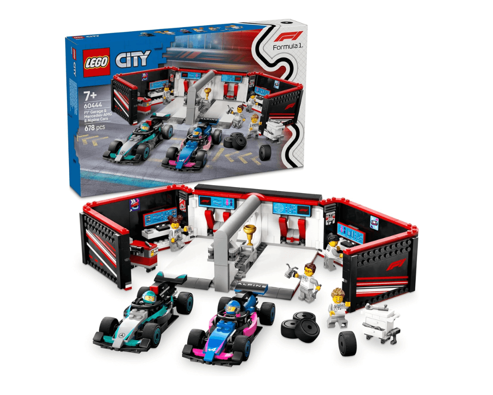 LEGO City - F1 Garaż i bolidy Mercedes-AMG i Alpine #60444