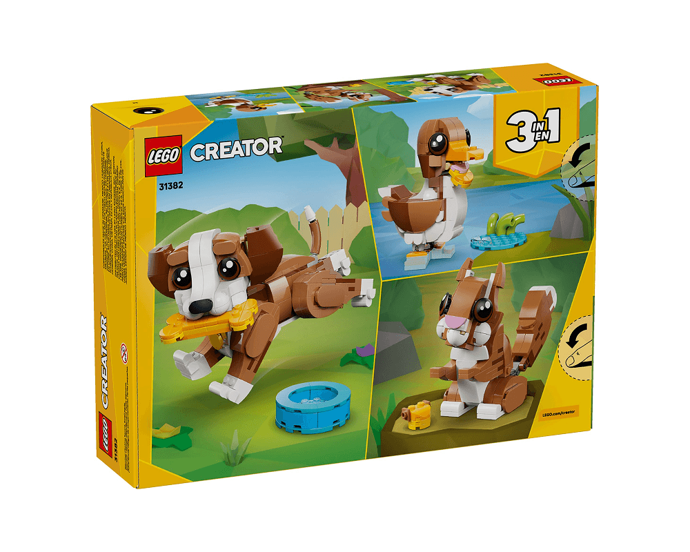 LEGO Creator 3w1 - Urocze zwierzątka: psotny szczeniaczek #31382