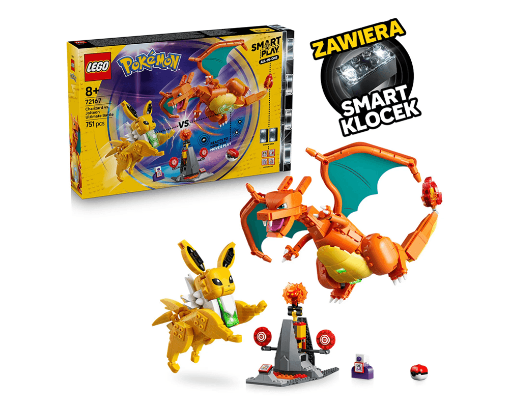 LEGO Pokémon - SMART Play: Charizard kontra Jolteon - ostateczna bitwa #72167